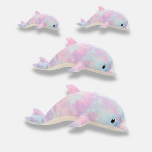 Peluche Dauphin Arc-en-ciel