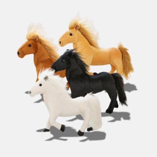 Peluche Cheval au Galop de 32 cm