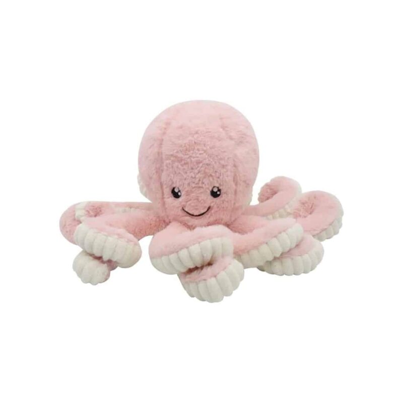 Doudou Poulpe Rose en Coton 18 cm – Image 2
