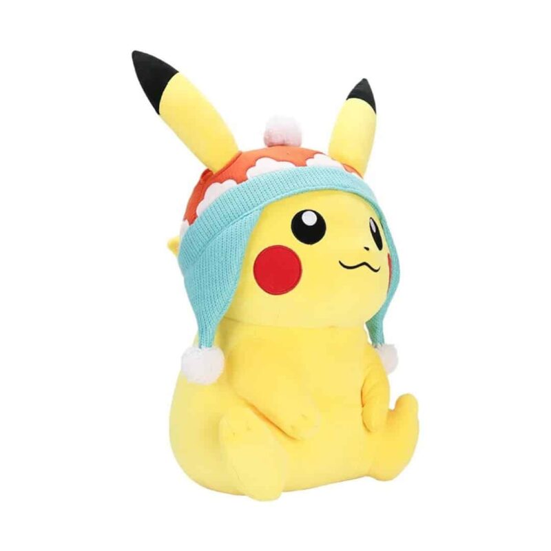 Doudou Pikachu avec un Bonnet D’Hiver – Image 2