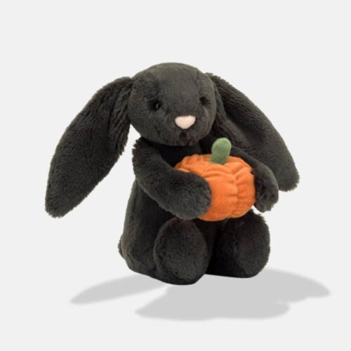 Peluche Halloween Lapin avec Citrouille