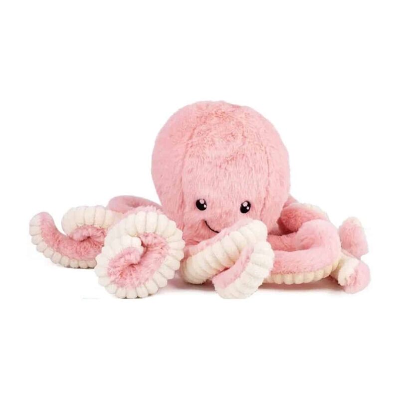 Doudou Poulpe Rose en Coton 18 cm – Image 3