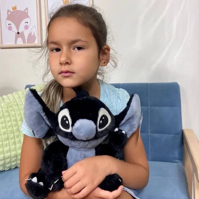 Doudou Stitch Noir 20 cm – Image 4